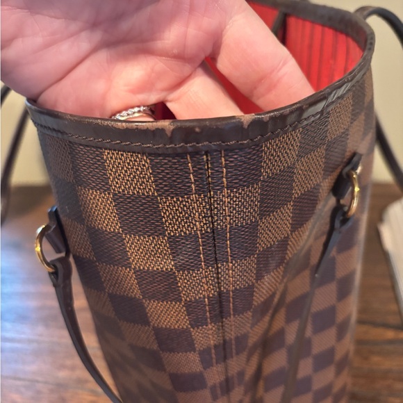 Louis Vuitton Brown Checkered Tote - Picture 4 of 12